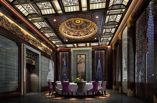 鹤峰低调奢华的新中式酒店设计效果图